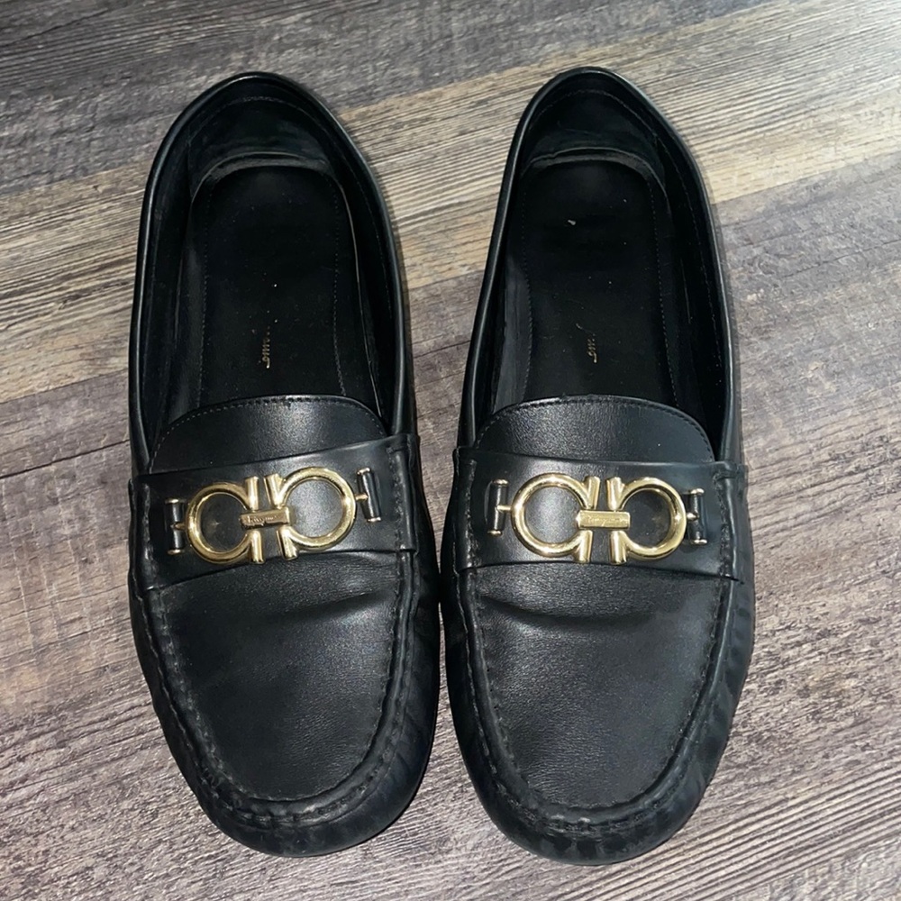 Ferragamo leather loafers